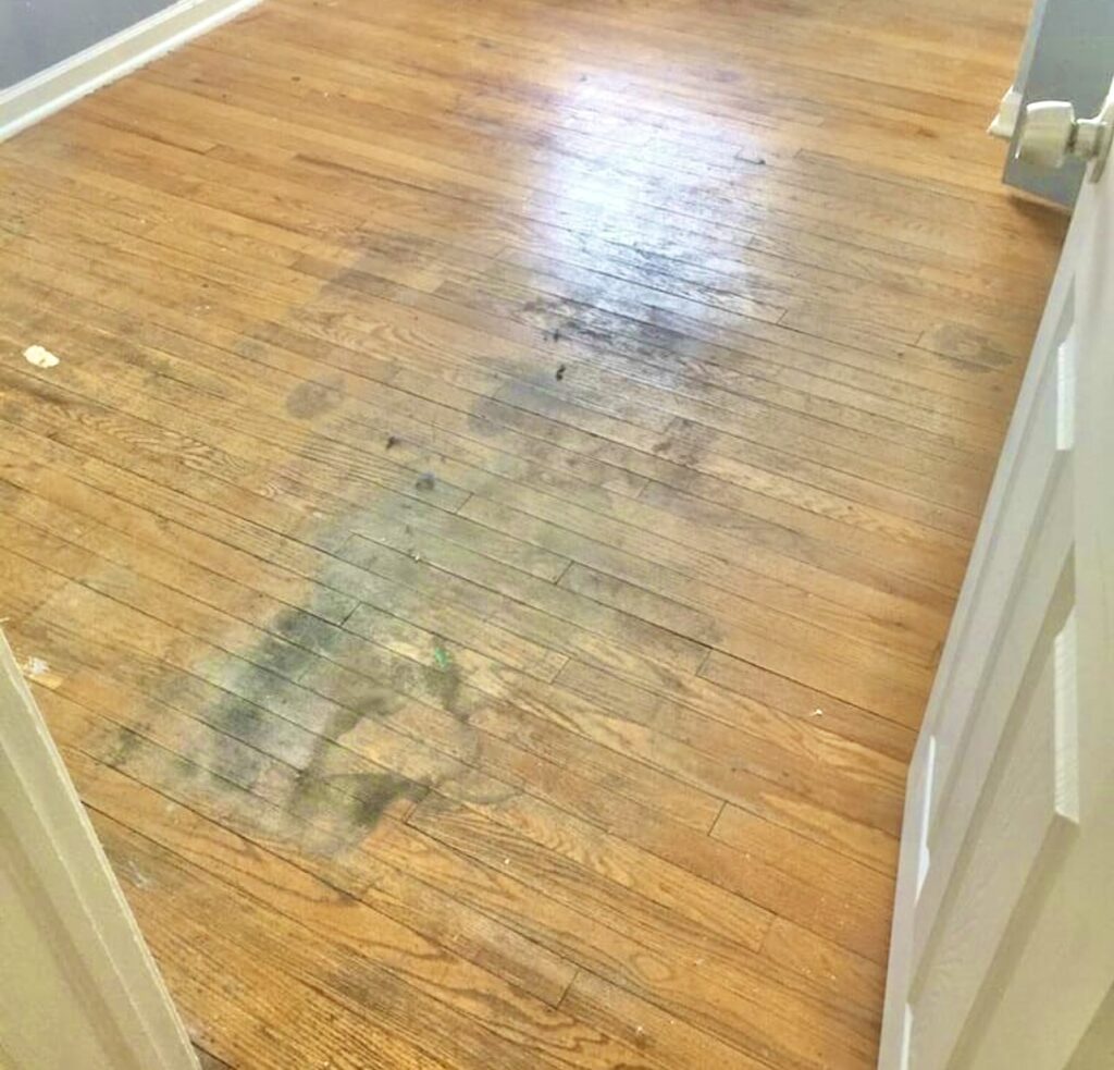 Before-Reddys-Hardwood-Flooring-In-Addison-Illinois-Refinished-The-Floors